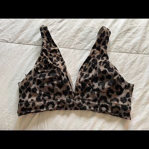 Victoria secret bralette leopard print